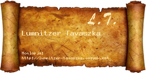 Lumnitzer Tavaszka névjegykártya
